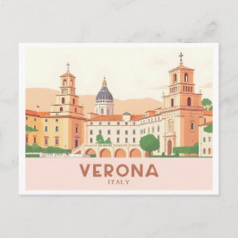Verona Italien Pastell Resa - Juliets Balkong Vykort
