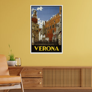 VERONA ITALIEN RETRO POSTER