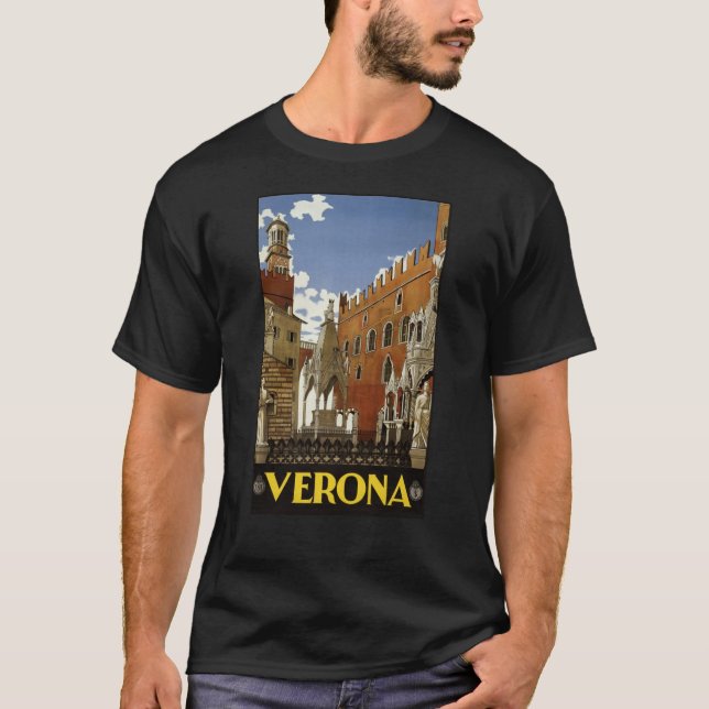 Verona-Italien T Shirt (Framsida)