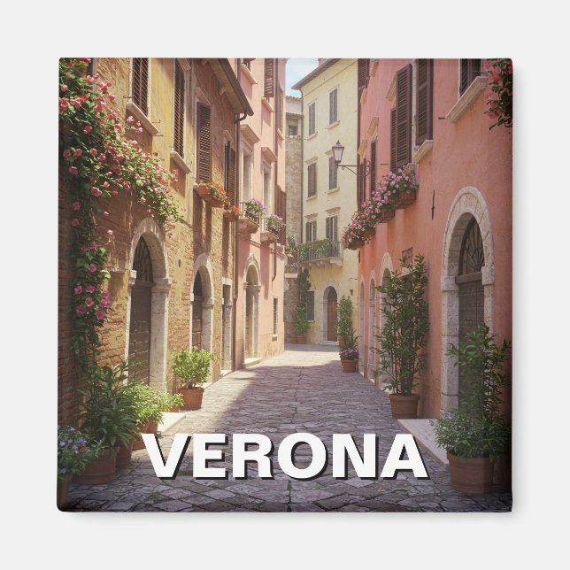 Verona Italien Travel Magnet (Framsidan)