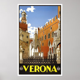 Verona Italien vintage resor Poster