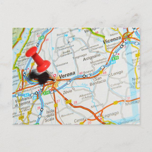 Verona, Italien Vykort (Framsida)