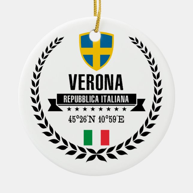 Verona Julgransprydnad Keramik (Framsidan)