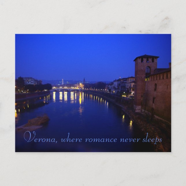 Verona, Night Vykort (Framsida)
