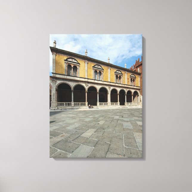 Verona Piazza Dante view kanvastryck (Framsida)