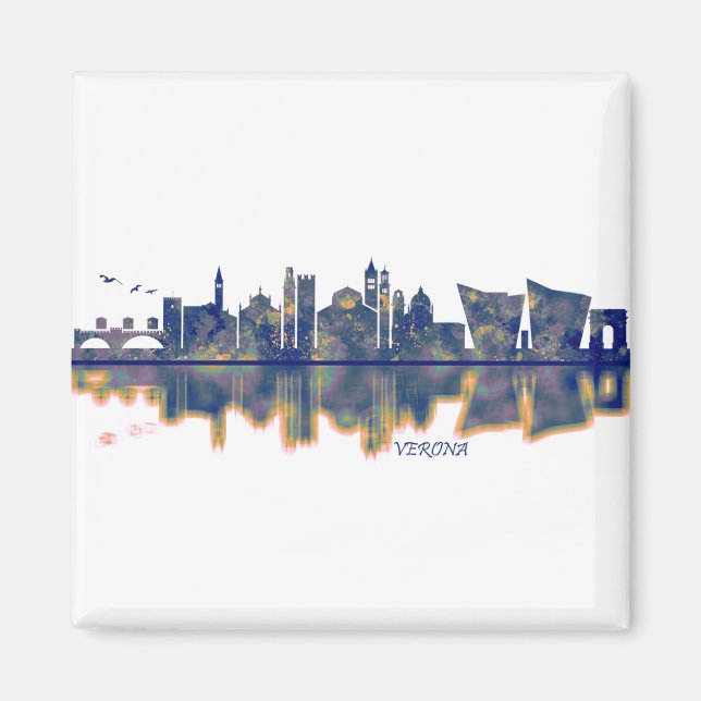 Verona Skyline Magnet (Framsidan)