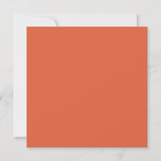 Verona Sunset Orange Solid Färg Kort (Framsida)