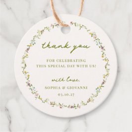 VERONA WildblomWandean Bröllop Gåvor Etiketter