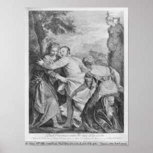 Veronese mellan Vice och virtue Poster