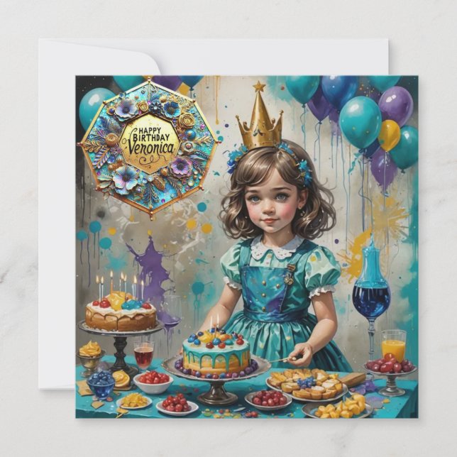 VERONICA ~ Birthday Card ~ Turcos (Framsida)