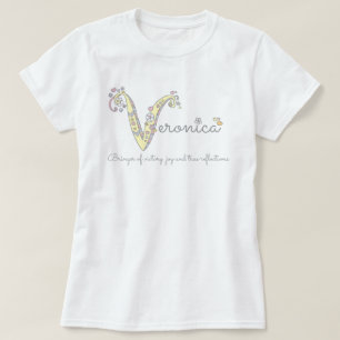 Veronica-monogram känd och menande skjorta för V T-shirt