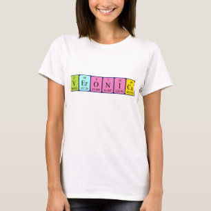 Veronica, periodisk skjorta bord namn t-shirt