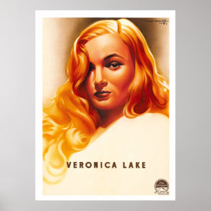 Veronica Sjö - Vintage Fransk Movie Poster