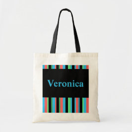 Veronica Söt Stripe Tote Bag Tygkasse