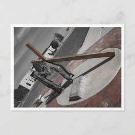 Veronica Wipes Ansikte vid Jesus Vykort