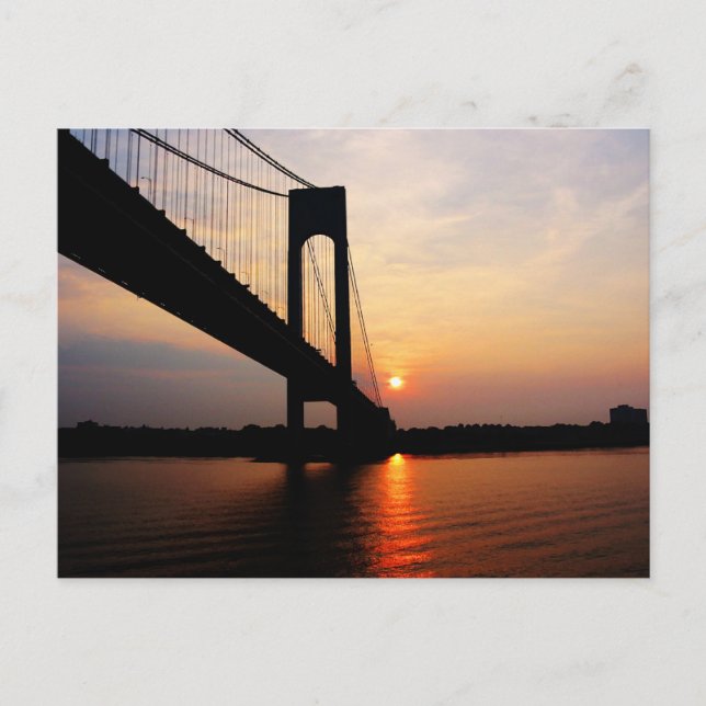 Verrazano Bridge i Dawn Vykort (Framsida)