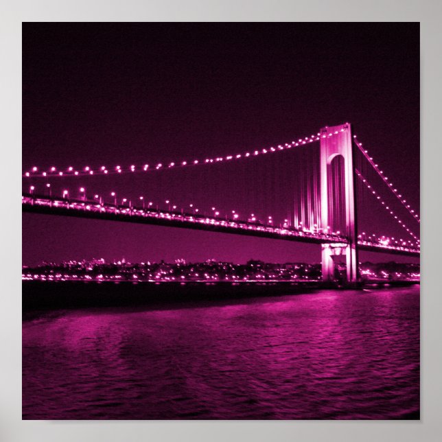 Verrazano Narrows Bridge-utskrift Poster (Framsidan)