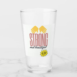Verre à Cocktail Motivante – Design "Strong and Be Glaskopp