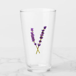Verre fleur lavande aquarelle glaskopp