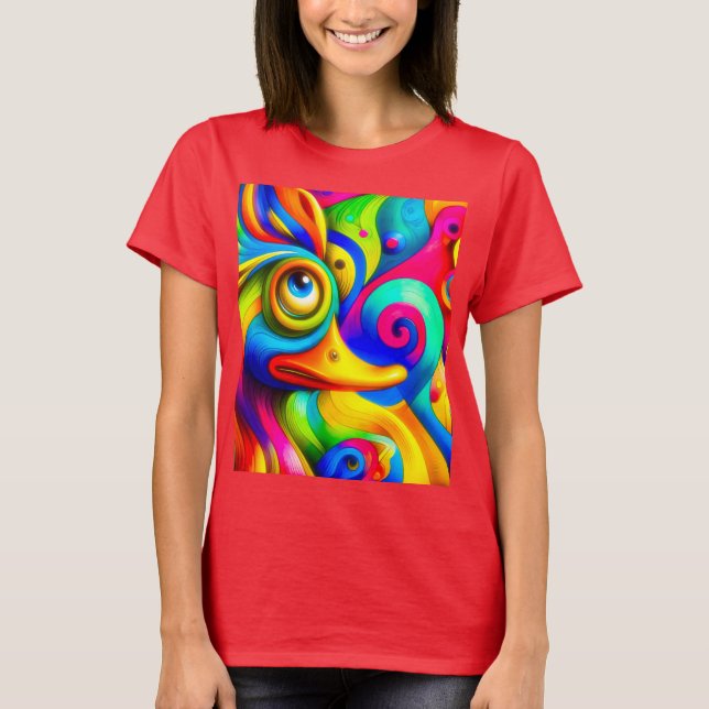 Verrückte Ente  T Shirt (Framsida)