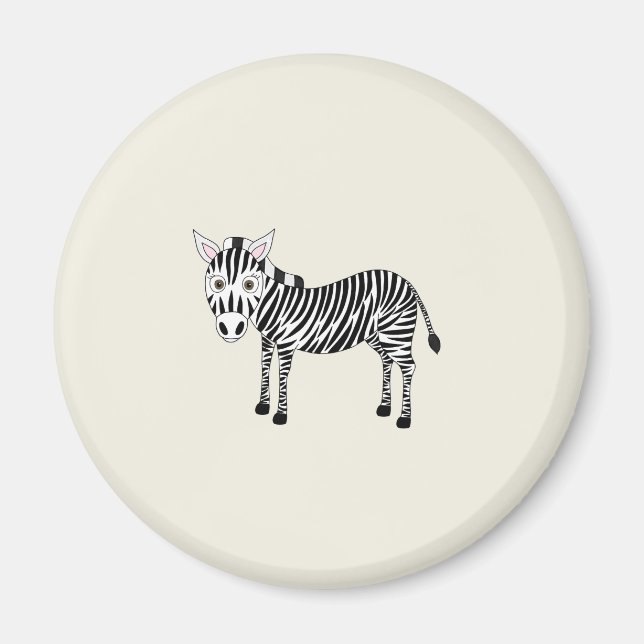 Verrücktes Zebra Magnet (Framsidan)