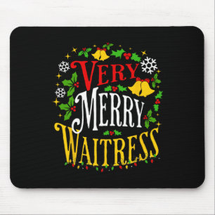Verry Merry Waitress jul-Helgdag Server Paja Musmatta