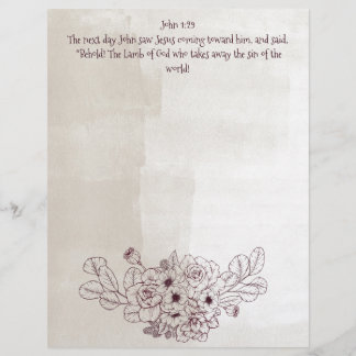 vers John 1:29 /Lamb of God Brevhuvud