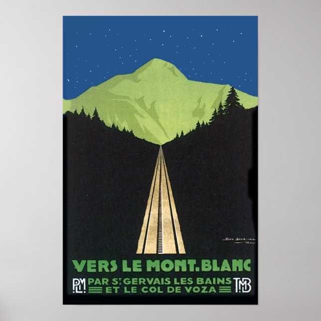 Vers Le Mont. Blanc Poster (Framsidan)