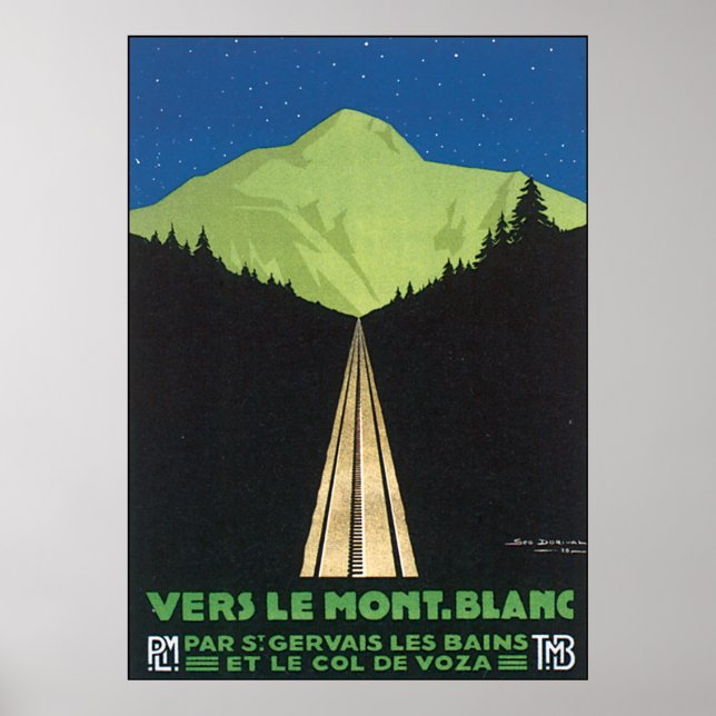 Vers Le Mont. Blanc Poster (Framsidan)