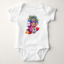 Vers les Étoiles Cute Baby Astronaut Illustration T Shirt