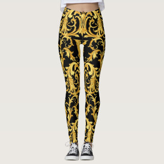 Versace Barocco Collection mönster Leggings