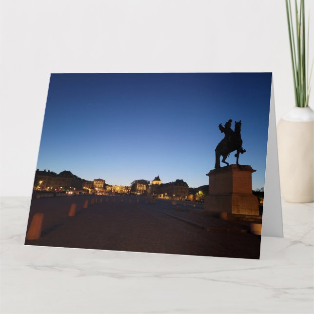 Versailles at Sunset Foled Greeting Card Kort (Framsida)