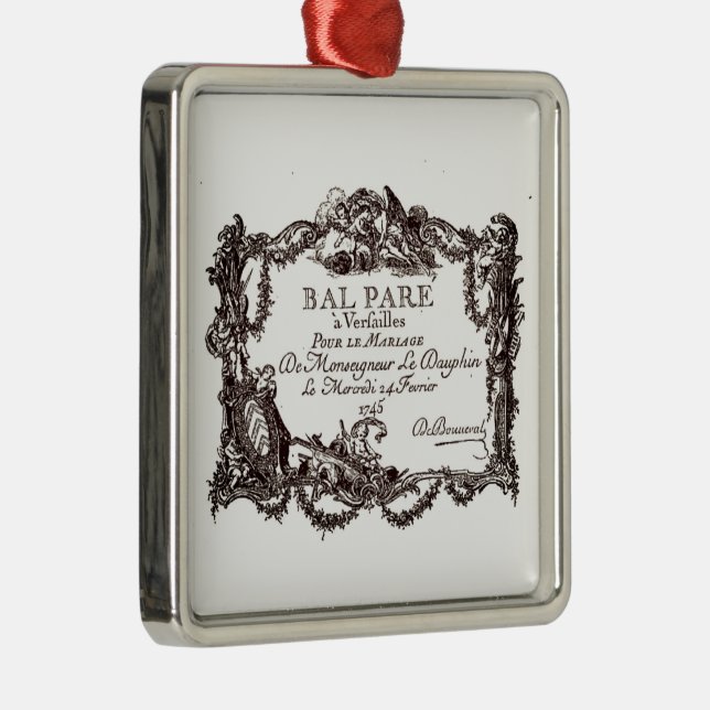 Versailles - baroque - deco noble Bröllop giftermå Julgransprydnad Metall (Höger)
