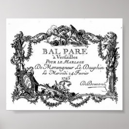 Versailles - Billet d'entrée du mariage - 1 745 Poster