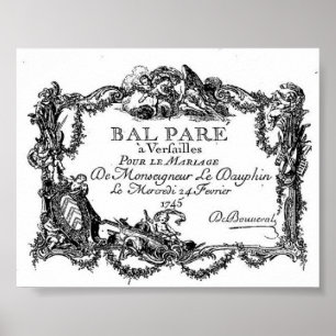 Versailles - Billet d'entrée du mariage - 1 745 Poster