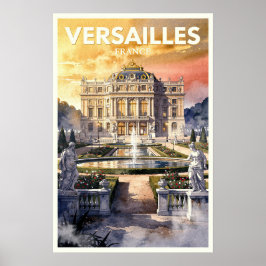 Versailles Frankrike Vintage Resa Poster