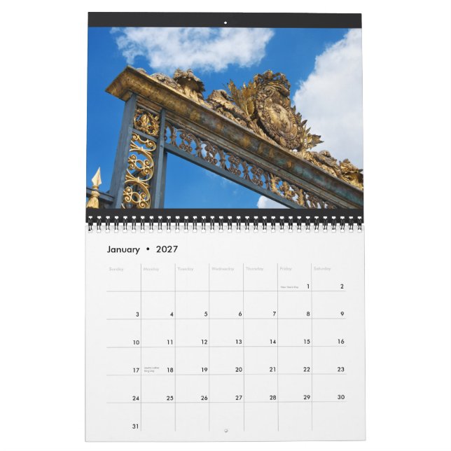 Versailles kalender 2014 (Jan 2027)