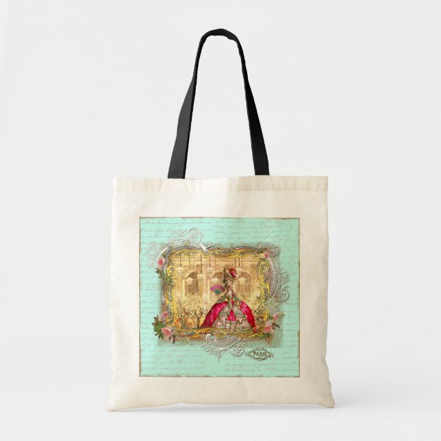 Versailles Marie Antoinette Party Bag Tote Tygkasse (Framsidan)