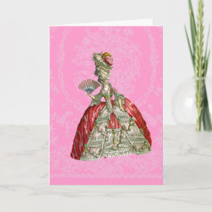Versailles Marie Antoinette Stationery Card Anteckningskort