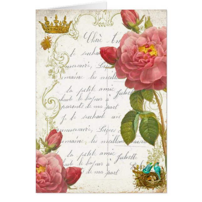 Versailles Marie Antoinette trädgårds- ro OBS Kort (Framsidan)