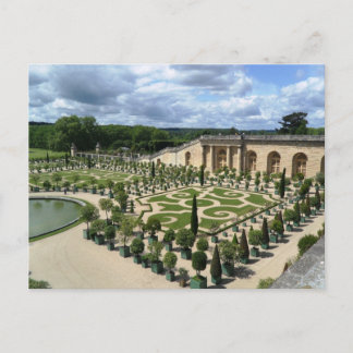 Versailles Orangerie Frankrike Gardens PostCard Vykort