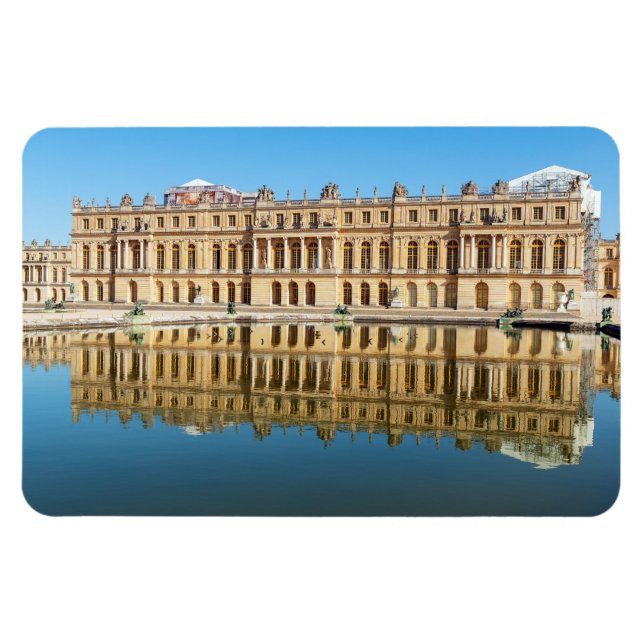Versailles palace och reflexion i en damm magnet (Horisontell)