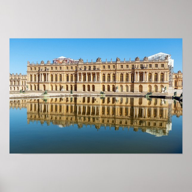 Versailles palace och reflexion i en damm poster (Framsidan)