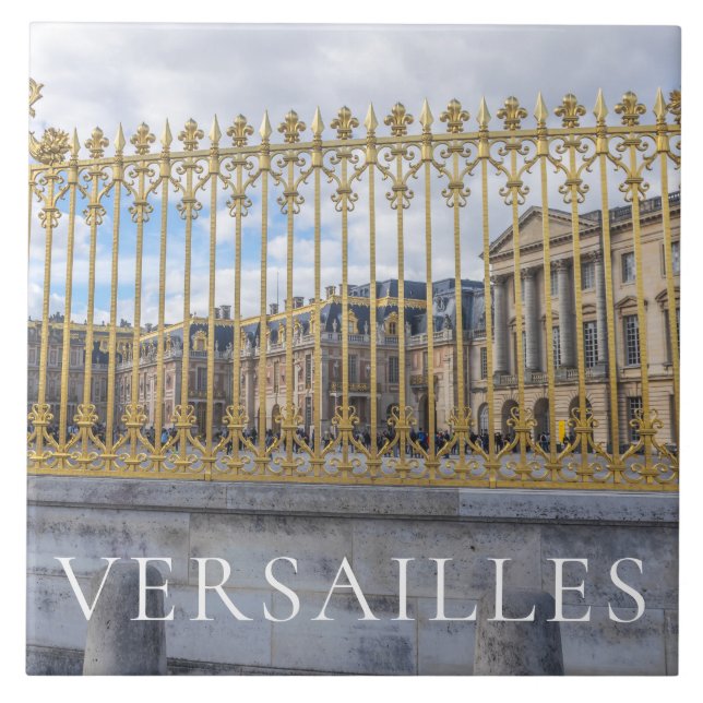 Versailles Palace-räcken av keramiskt plattor Kakelplatta (Framsidan)