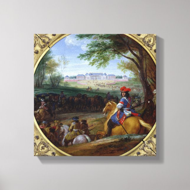 Versailles palats 1669 canvastryck (Framsida)