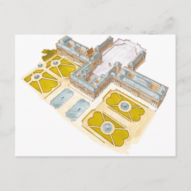 Versailles palats. Frankrike Vykort (Framsida)