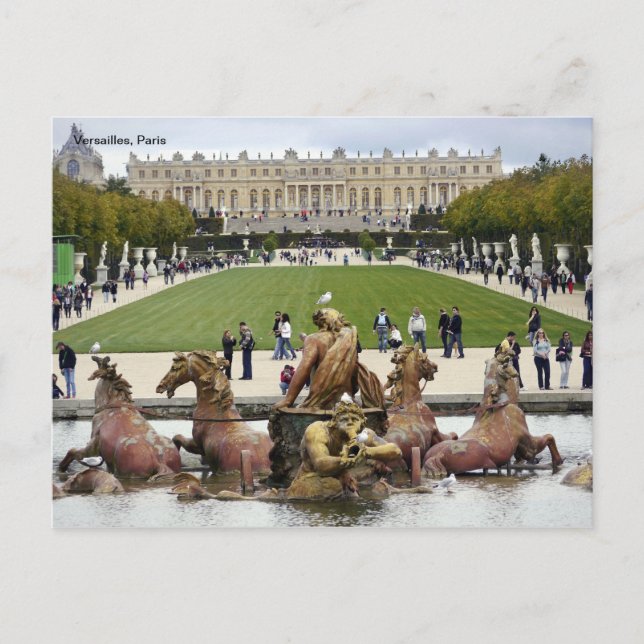 Versailles, Paris. Vykort (Framsida)