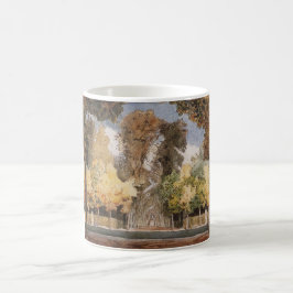 Versailles Park i hösten (av Konstantin Somov) Kaffemugg
