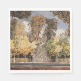 Versailles Park i hösten (av Konstantin Somov) Pappersservett