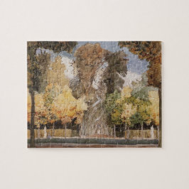 Versailles Park i hösten (av Konstantin Somov) Pussel